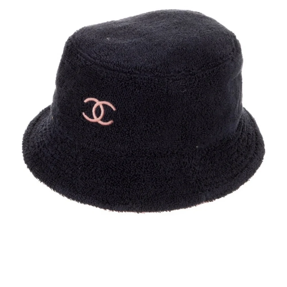 Chanel navy Blue and pink Bucket Hat